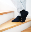 Chaussettes made in France en fil d'écosse marines
