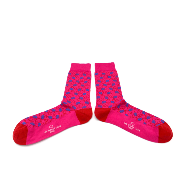 Chaussettes Lully agathe rose