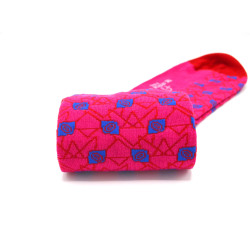 Chaussettes fantaisie Lully agathe rose