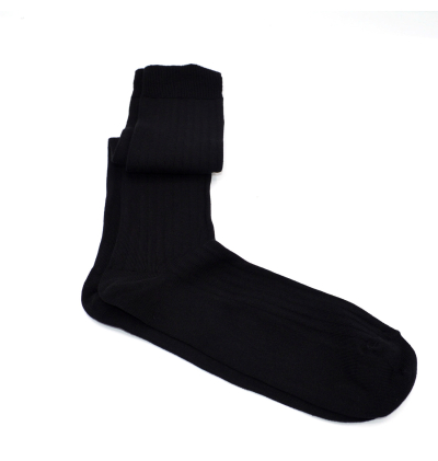 Chaussettes made in France en fil d'écosse noires