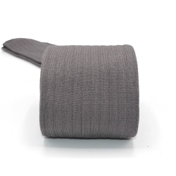 Mi-bas made in France en fil d'écosse gris pierre