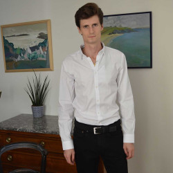 Ceinture tressee made in france finitions en cuir