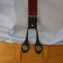 Bretelles hommes made in France à pinces et à boutons