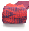 chaussettes-fantaisie-hommes-femmes-en-coton-rouges-à-motif-pied-de-poule-bleu-bleu-marine-remaillées-à-la-main