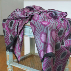 Echarpe-legere-violette-femme-homme-fibres-naturels-louisXIV-versailles
