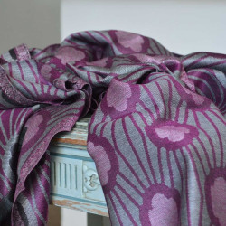 Echarpe-legere-violette-femme-homme-fibres-naturels-louisXIV-versailles