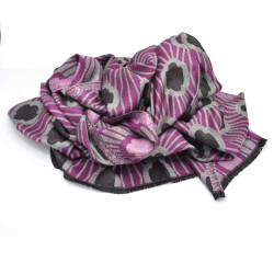 Echarpe-legere-violette-femme-homme-fibres-naturels-louisXIV-versailles