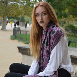 Echarpe-legere-violette-femme-homme-fibres-naturels-louisXIV-versailles