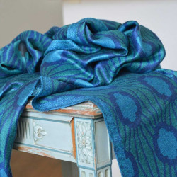 Echarpe-legere-violette-femme-homme-fibres-naturels-louisXIV-versailles
