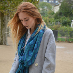 Echarpe-legere-violette-femme-homme-fibres-naturels-louisXIV-versailles