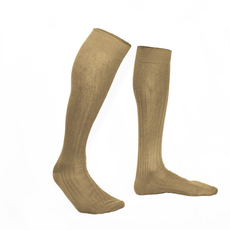 Mi-bas pur fil d Ecosse beige sable