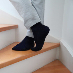 Coffret cadeaux Semainier de  Chaussettes made in france bleu marine
