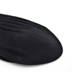semainier de chaussettes-montantes hommes-mi-bas-unies-en-pur-fil-d'écosse-remaillées-à-la-main-pour-hommes