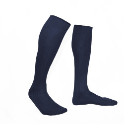 semainier de chaussettes-montantes hommes-mi-bas-unies-en-pur-fil-d'écosse-remaillées-à-la-main-pour-hommes