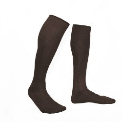 semainier de chaussettes-montantes hommes-mi-bas-unies-en-pur-fil-d'écosse-remaillées-à-la-main-pour-hommes