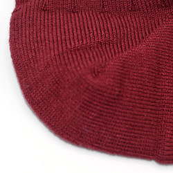 Chaussettes made in France en fil d'écosse bordeaux