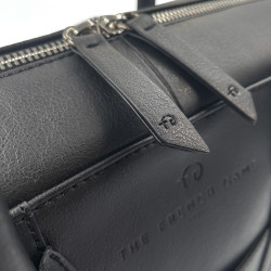 Black vegan briefcase man