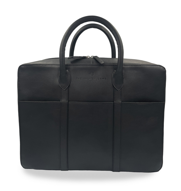 Black vegan briefcase man