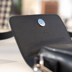 Black vegan clutch bag for men