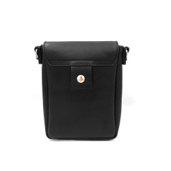 Black vegan clutch bag for men