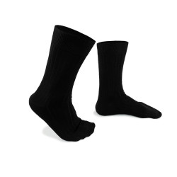 Coffret cadeaux made in France ceinture noire et chaussettes en fil d'éosse noire urban frenchy