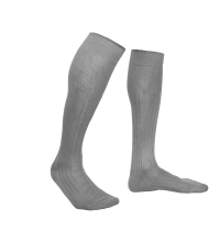 Mi-bas pur fil d Ecosse gris plume