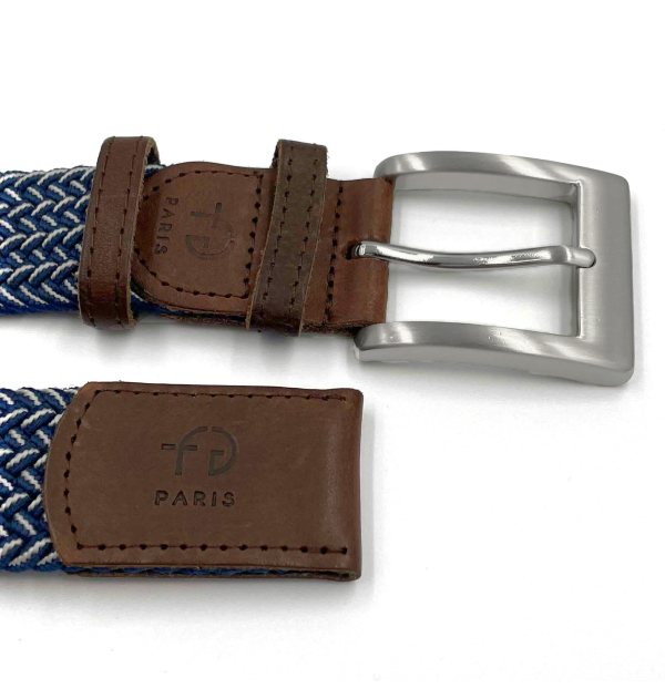 Ceinture Tressée marine et...
