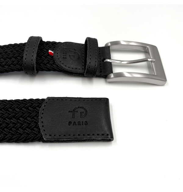 Ceinture Tressée noire