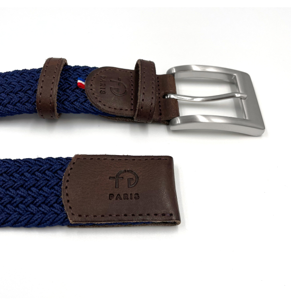 Ceinture Tressée marine