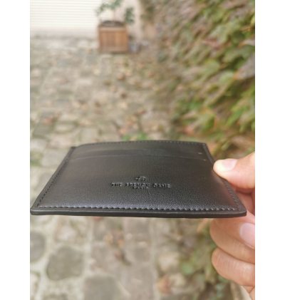 porte cartes vegan noir marc de raisins
