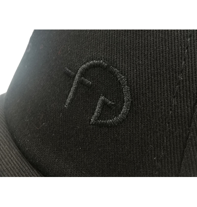 Casquette noire haut de gamme unisexe made in europe coton premium