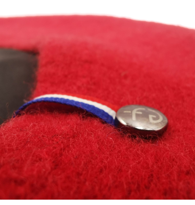 high quality unisex red wool beret made in europe