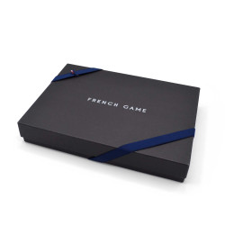 Coffret cadeaux Semainier de  Chaussettes made in france bleu marine