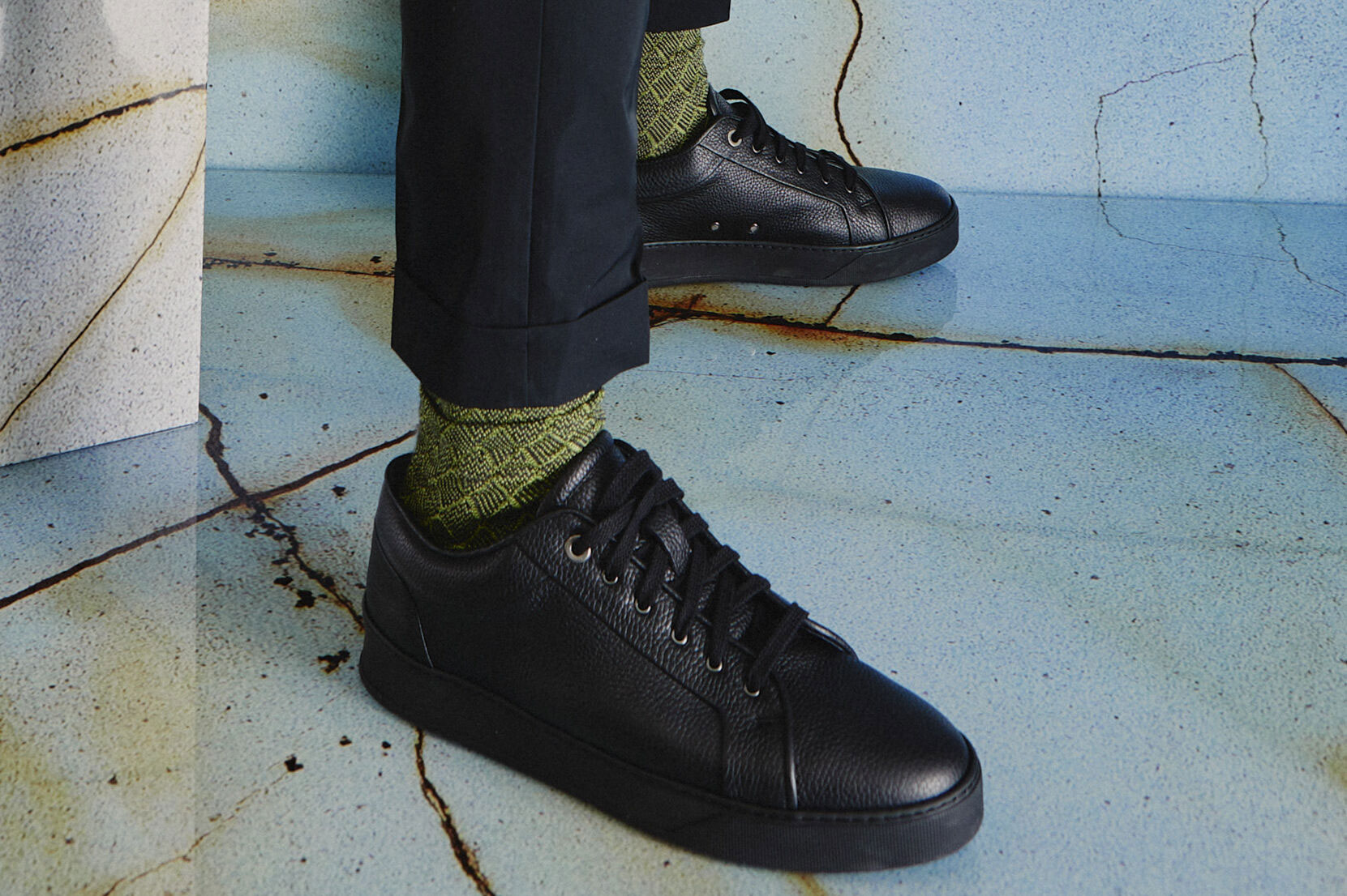 Chaussettes homme color&eacute;es 