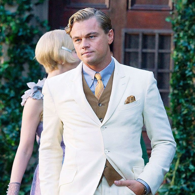 costume blanc Gatsby 3 pi&egrave;ces